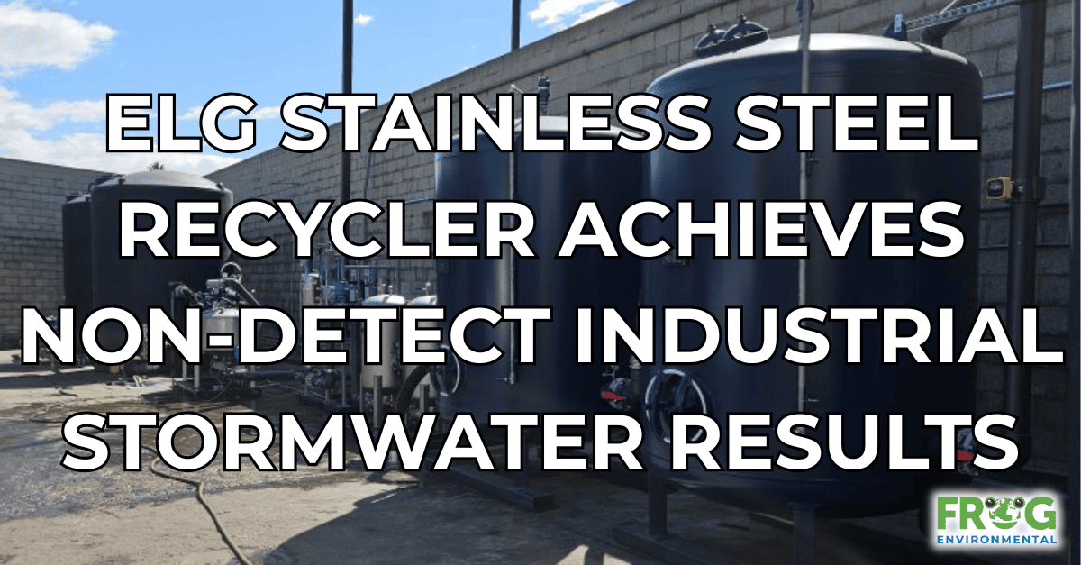 ELG Case Study: Non-Detect Stormwater Results